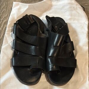 Marsell Black Leather Sandals